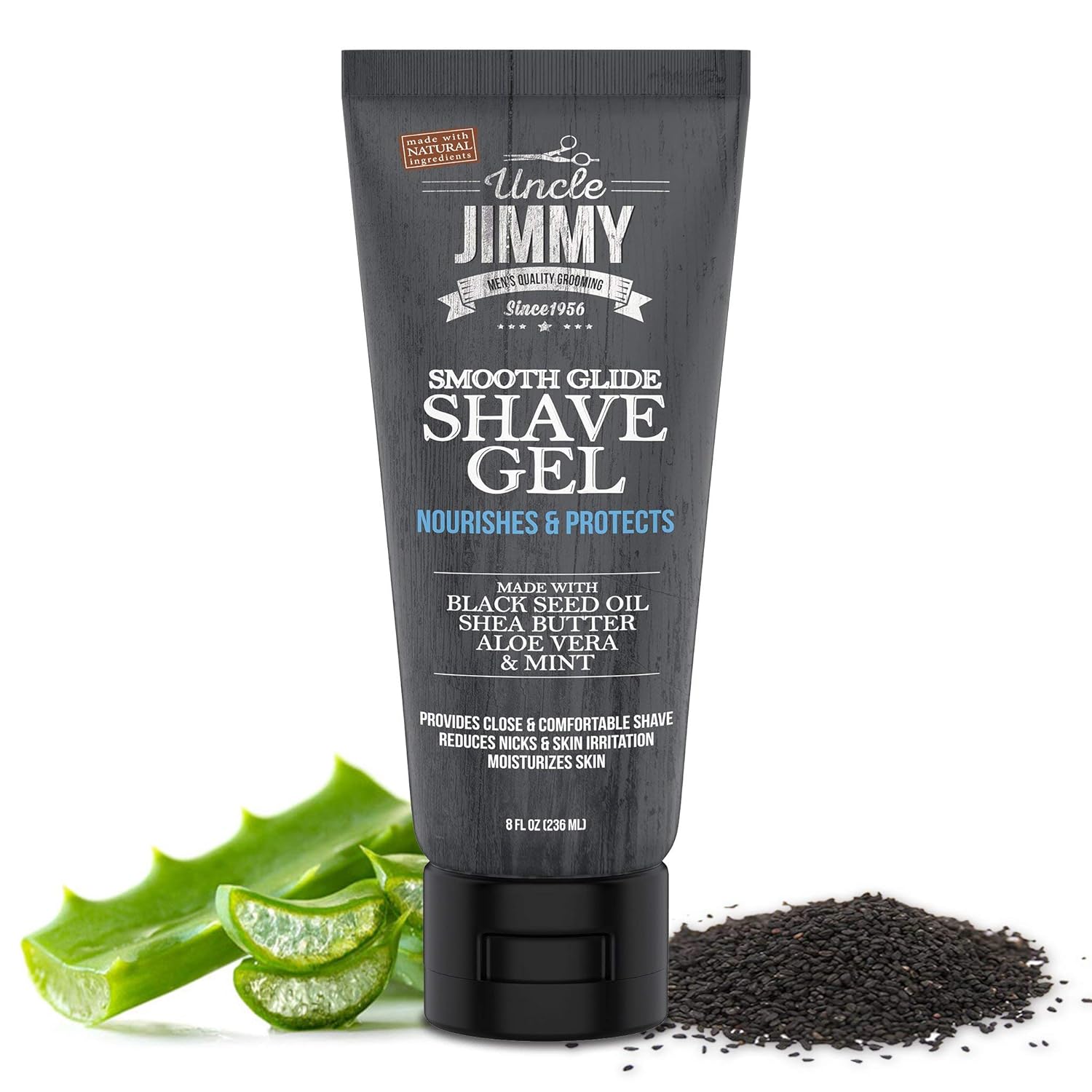 Uncle Jimmy Smooth Glide Shave Gel 8oz